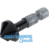 FEIN Kegelsenker Vario Z=3 90 Grad HSS 64 HRC TiAlN 6-kant Schaft M12 � 25 mm