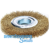 LESSMANN Rundb�rste 125 x 22 x 0.20 mm Messingdraht