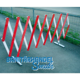 GRAF Scherengitter Holz rot/wei� L�nge bis 6 m H�he 1 m