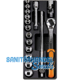 BETA Werkzeugsortiment Steckschl�sseleinsatz T100 1/2" 16-teilig