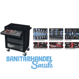 WGB Werkzeugwagen 143 466 x 712 x 943 mm 103-teilig 5 Schubladen