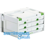 FESTOOL Schubladen Systainer SYS 3 SORT/6 Schubladen 395 x 295 x 210 mm