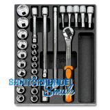BETA Werkzeugsortiment Steckschl�sseleinsatz T82 1/2" 29-teilig