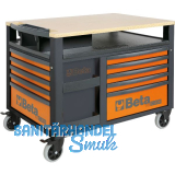 BETA Werkzeugwagen RSC28-O Supertank 1235 x 943 x 800 mm 10 Schubladen