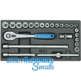 GEDORE Steckschl�ssel-Sortiment 3/8" 1500 ES-30 in 1/3 ES-Modul 24-teilig