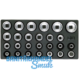 GEDORE Satz Steckschl�ssel-Eins�tze 1/2" 1500 ES-D19 in 1/3 ES-Modul 26-teilig