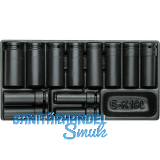 GEDORE Satz Kraft Schrauber Eins�tze 1/2"1500 ES-K19L in 1/3 ES-Modul 12-tlg