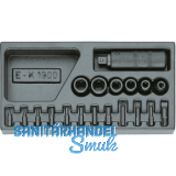 GEDORE Schraubenl�ser Sortiment 1/2"1500 ES-K 1900 in 1/3 ES-Modul 19-tlg