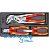 GEDORE VDE-Zangen-Sortiment 1500 ES-VDE 145 in 1/3 ES-Modul 4-teilig GEDORE VDE-Zangen-Sortiment 1500 ES-VDE 145 in 1/3 ES-Modul 4-teilig