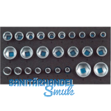 GEDORE Satz Steckschl�ssel-Eins�tze 1/2" 1500 CT1-19 in 1/3 CT-Modul 26-teilig