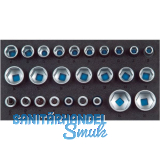 GEDORE Satz Steckschl�ssel-Eins�tze 1/2" 1500 CT1-19IS in 1/3 CT-Modul 26-teilig