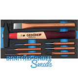 GEDORE Mei�el-Sortiment 1500 CT1-350 in 1/3 CT-Modul 8-teilig