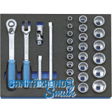 GEDORE Steckschl�ssel-Satz 1/2" 2005 CT2-D 19 in 2/4 CT-Modul 29-teilig