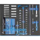 GEDORE Steckschl�ssel-Satz 1/4" 2005 CT2-D 20 in 2/4 CT-Modul 67-teilig