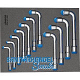 GEDORE Doppelsteckschl�ssel-Satz 2005 CT2-25PK in 2/4 CT-Modul 11-teilig