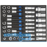 GEDORE Steckschl�ssel-Satz 1/2" 2005 CT2-D 19 L in 2/4 CT-Modul 40-teilig