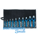 GEDORE Henkellocheisen-Satz 5703 DIN 7200 A i. Kunststoffrolltasche 10-teilig