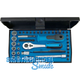 GEDORE Steckschl�ssel-Satz D20TMU-10 1/4"vierkant mit Umschaltknarre 40-teilig