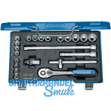 GEDORE Steckschl�ssel-Satz 30HMU-10 3/8"vierkant mit Umschaltknarre 22-teilig