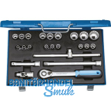 GEDORE Steckschl�ssel-Satz D 19 EMU-20 1/2"vierkant mit Umschaltknarre 23-teilig