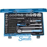 GEDORE Steckschl�ssel-Satz 19V20U-20 1/4"+1/2"vierkant mit Umschaltknarre 81-tlg