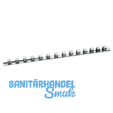 GEDORE Federklemmleiste f�r 14 Steckschl�sseleins�tze 1/2" L�nge 405 mm