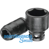 GEDORE Kraftsteckschl�ssel K 20 DIN3129 1/4"vierkant 17 mm sechskant