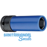 GEDORE Kraftsteckschl�ssel lang K19LS 1/2"vierkant 17 mm sechskant Fb. blau