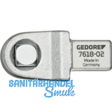 GEDORE Einsteckvierkant 7618-02 1/2" vierkant Aufnahme 14 x 18 mm