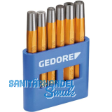 GEDORE Nietzieher - Kopfsetzer-Satz 125 B nach DIN 7255 6-teilig