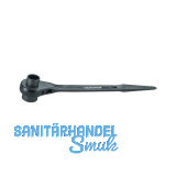 GEDORE Stahlbauknarre 29 doppel-sechskant 19 x 22 mm