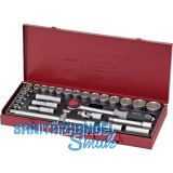 WGB Steckschl�ssel-Satz No. 3880 1/2" vierkant mit Umschaltknarre 29-teilig
