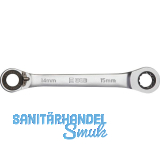 WGB Doppel-Ringratschenschl�ssel gekr�pft SW 8 x 9 mm