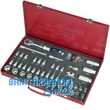 WGB Steckschl�ssel-Satz 2480 3/8"vierkant mit Umschaltknarre 55-teilig