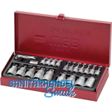 WGB Steckschl�ssel-Satz 3940 1/4" Torx� 23-teilig in Stahlblechkasten