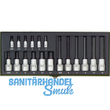 PROXXON Steckschl�ssel-Satz 1/4" und 1/2" Hex 18-teilig