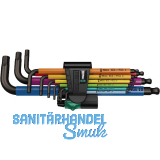 WERA Sechskant Stiftschl�ssel-Satz lang Multicolour 950/9 Hex-Plus 1SB 9-teilig