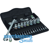 WERA Steckschl�ssel-Satz Zyklop Metall 1/4" mit Umschaltknarre 28-teilig