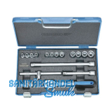 GEDORE Steckschl�ssel-Satz D30GMU-10 3/8" vierkant mit Umschaltknarre 17-teilig