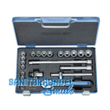 GEDORE Steckschl�ssel-Satz D30HMU-10 3/8"vierkant mit Umschaltknarre 22-teilig