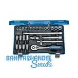 GEDORE Steckschl�ssel-Satz 30IMU-10 3/8"vierkant mit Umschaltknarre 26-teilig
