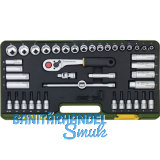 PROXXON Steckschl�ssel-Satz 3/8"vierkant mit Umschaltknarre 47-teilig