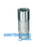 GEDORE Steckschl�ssel-Einsatz lang D19L DIN3124 1/2"vierkant 17.0 mm zw�lfkant