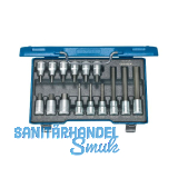 GEDORE Schraubendreher-Einsatz-Satz IN19LKM 1/2"vierkant 15-teilig