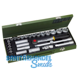 PROXXON Steckschl�ssel-Satz 1/2"vierkant mit Umschaltknarre 29-teilig