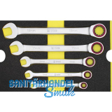 WGB Moflex Modul M Ringmaulschl�ssel mit Ratsche 6190 5-teilig