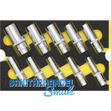 WGB Moflex Modul M Steckschl�ssel-Eins�tze, 6-kant, lang 6120 10-teilig