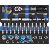 WGB Moflex Modul L Steckschl�ssel-Garnitur 6430 55-teilig