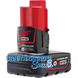 MILWAUKEE Akku / Ersatzakku M12 B6 12 Volt / 6,0 Ah Red Li-Ion