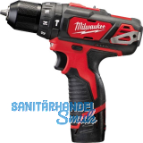 MILWAUKEE Akku-Schlagbohrschrauber M12 BPD-202C 12 Volt / 2,0 Ah (IEC) Li-Ion